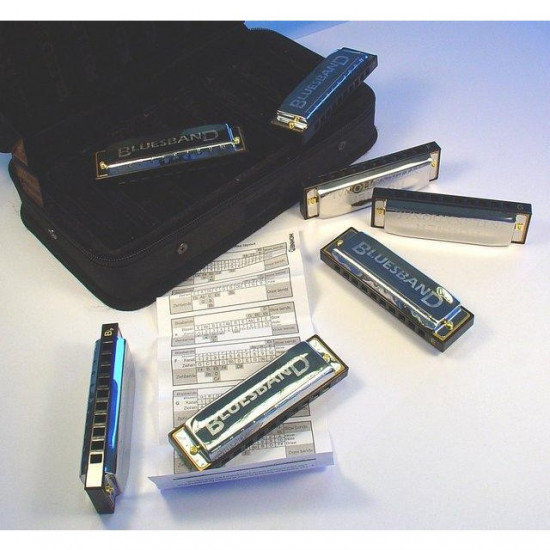 HOHNER BLUES M91105 SET 7 ARMONICHE CON BORSA