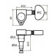 Parts Planet MHAE104CR meccaniche 3+3 Chit. ele./acu. Cromate vite dritta