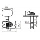 Parts Planet Meccaniche 3+3 perno in metallo due fori Nickel