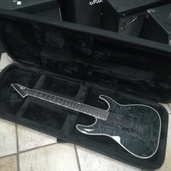 ESP LTD MH1001 See Thru Black 2nd with Case