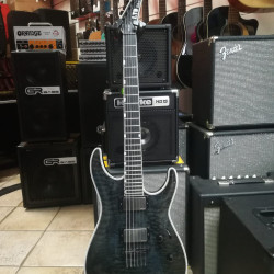 ESP LTD MH1001 See Thru Black 2nd with Case