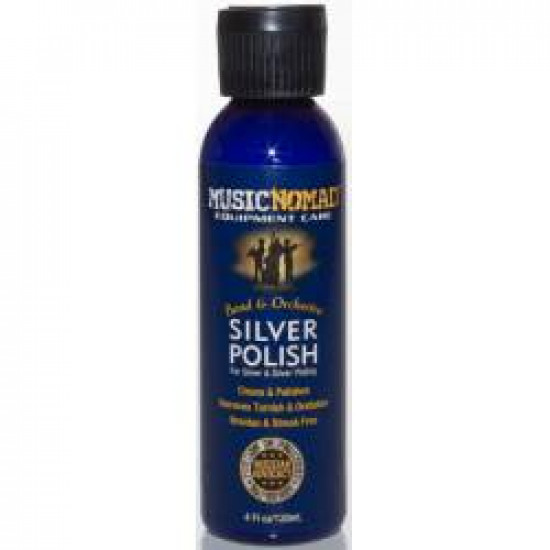 Music Nomad MN701 Silver Polish per strumenti in argento e argentati 4 oz. Music Nomad MN701 Silver Polish per strumenti in argento e argentati 4 oz.