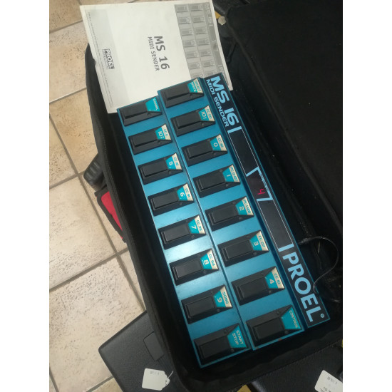 Proel MS 16 2nd Midi Sender con Borsa originale Proel MS 16 2nd Midi Sender con Borsa originale