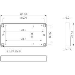 Parts Planet MT20RBLK
Mascherina Pick up Humbucker Nera - Ponte Slanted Parts Planet MT20RBLK
Mascherina Pick up Humbucker Nera - Ponte Slanted