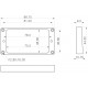 Parts Planet MT20 PR CR - Mascherina Slanted in plastica per pick up Humbucker - Cromata - Ponte