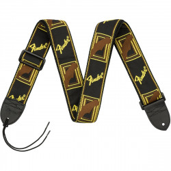 Fender Strap Monogrammed Black-Yellow-Brown