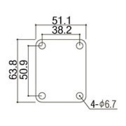 GOTOH NBS-3C NECKPLATE CROMATO CON VITI
