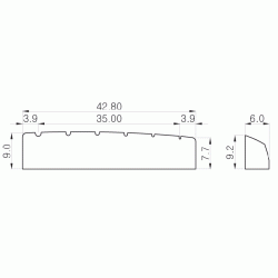 Parts Planet NE436 BK Capotasto per chitarra elettrica tipo Gibson - Nero Parts Planet NE436 BK Capotasto per chitarra elettrica tipo Gibson - Nero