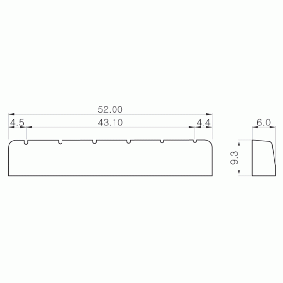 Parts Planet NE526 IV Capotasto per chitarra classica - Avorio