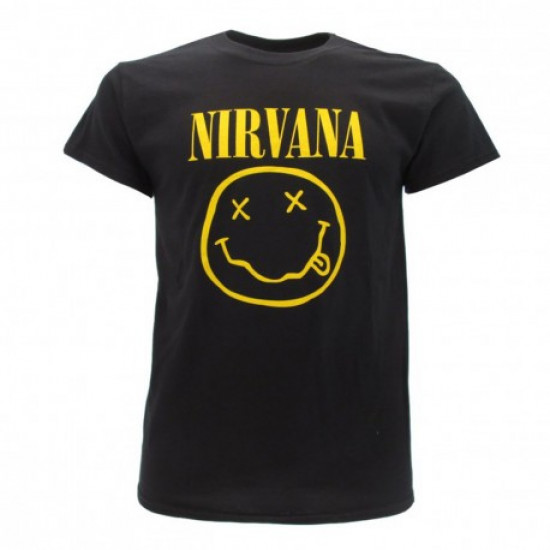T-Shirt Nirvana - Yellow Smile - Taglia M