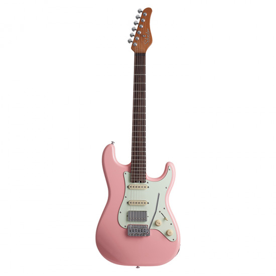 SCHECTER NICK JOHNSTON TRADITIONAL HSS ATOMIC CORAL