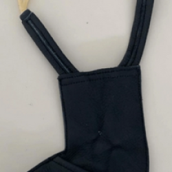 Listen FOM NV-914 Coprimentoniera in pelle nera per Violino