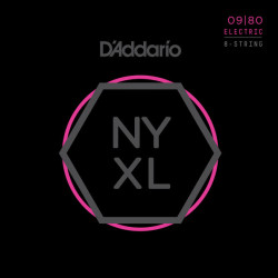 D'Addario NYXL0980 set chitarra elettrica 8 corde D'Addario NYXL0980 set chitarra elettrica 8 corde