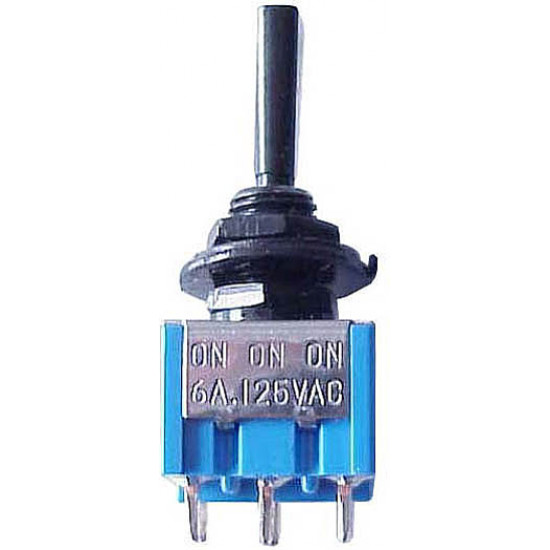 Hosco ONONONB Selettore mini 3 posiz. ON-ON-ON - Nero - Hosco ONONONB Selettore mini 3 posiz. ON-ON-ON - Nero -