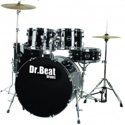Dr.Beat Drums Beat One 522 Master Black Sparkle - Batteria completa