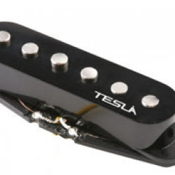 Tesla OPUSS1NBLK Hand Wound Single Coil Alnico5 per chit. elettr. - Manico - Copertura Nera - Tesla OPUSS1NBLK Hand Wound Single Coil Alnico5 per chit. elettr. - Manico - Copertura Nera -