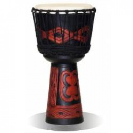 OYSTER JM50-08 JAMMER DJEMBE W/SQUARE AFRICAN CARVING
BLACK