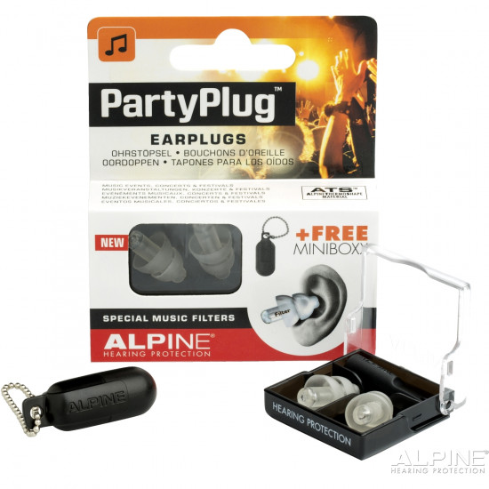 SET EARPLUG ALPINE PARTYPLUG MKII TRANSPARENT EDITION