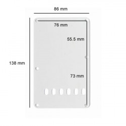 All Parts PG-0556-035 - Piastra copri molle per chitarra elettrica - Bianco All Parts PG-0556-035 - Piastra copri molle per chitarra elettrica - Bianco