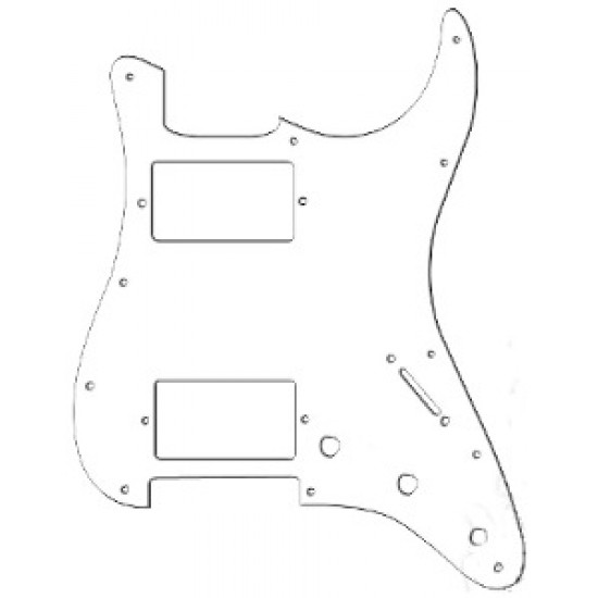 All Parts PG-9595-035 Battipenna per chitarra elettrica tipo Strato HH - Bianco