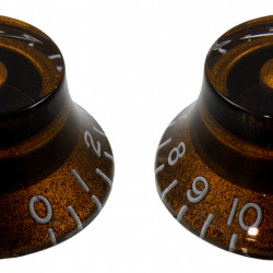 All Parts PK-0140-036
Coppia manopole Bell Chocolate -
Numerazione Vintage - Per potenziometri
split shaft USA
