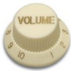 Parts Planet - Manopola in plastica per chitarra tipo Fender - Volume - Avorio