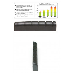 Black Tusq PT-6010-00 Capotasto per chitarra elettrica tipo Les Paul Gibson Black Tusq PT-6010-00 Capotasto per chitarra elettrica tipo Les Paul Gibson
