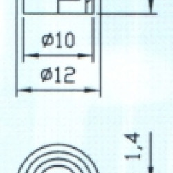 Parts Planet - Pomello per selettore tipo Tele Barrel - Nero
