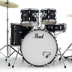 Pearl Roadshow RS525SC/C31 Jet Black - Batteria 5pz completa di piatti Sabian
