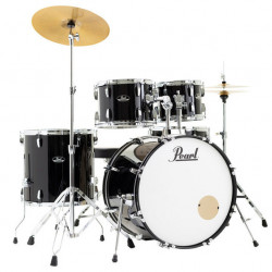 Pearl Roadshow RS585C/C31 Jet Black - Batteria 5pz completa di piatti Sabian - Jazz set