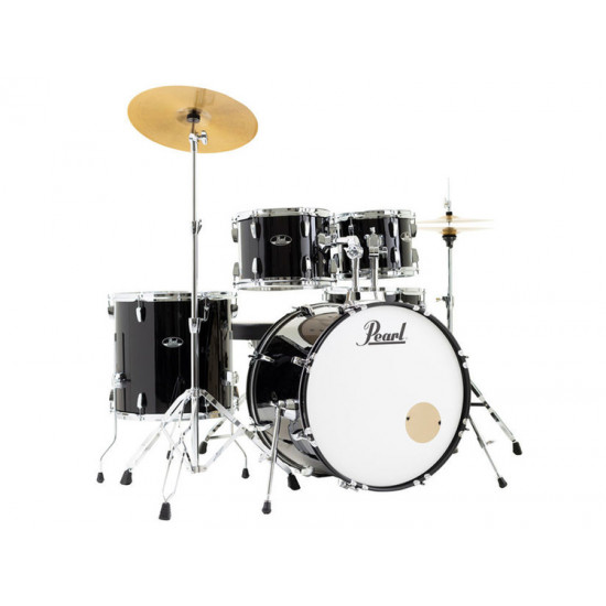 Pearl Roadshow RS585C/C31 Jet Black - Batteria 5pz completa di piatti Sabian - Jazz set