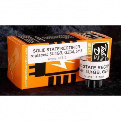 Tube Amp Doctor RT515 Solid State Rectifier, ricambio per 5U4G/GB, GZ34, 5AR4 e 5Y3 Tube Rectifiers Tube Amp Doctor RT515 Solid State Rectifier, ricambio per 5U4G/GB, GZ34, 5AR4 e 5Y3 Tube Rectifiers