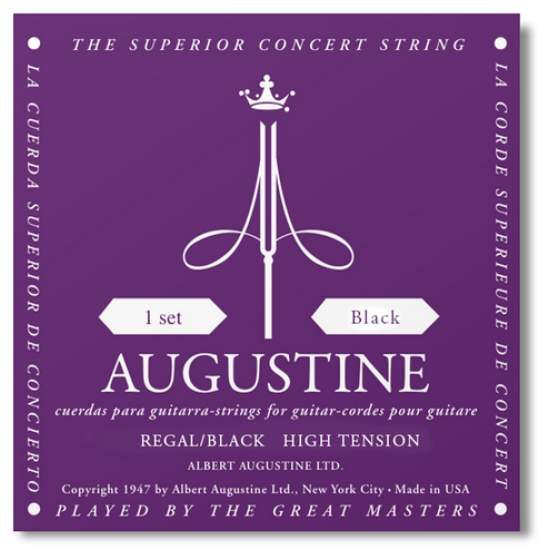 AUGUSTINE REGAL BLACK - Muta chitarra classica - LOW Tension