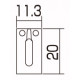 Gotoh
 S102C Selle in Acciaio per ponti Stratocaster Style (GE102T) - Cromate