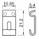 Parts Planet S6110 Set 6 selle Vintage per ponti tremolo tipo Strato - Nickel