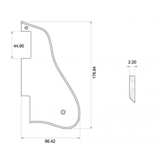 Parts Planet SA Battipenna per chitarra semiacustica