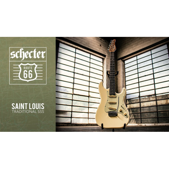 Schecter TRADITIONAL ROUTE 66 SAINT LOUIS S/S/S-A.WHT Schecter TRADITIONAL ROUTE 66 SAINT LOUIS S/S/S-A.WHT
