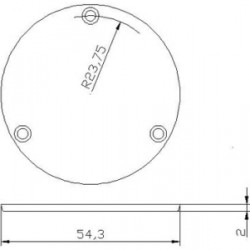 Parts Planet SBC BK - Piastra vano selettore tipo Gibson Les Paul - Nero Parts Planet SBC BK - Piastra vano selettore tipo Gibson Les Paul - Nero
