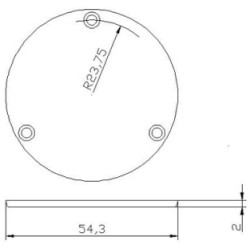 Parts Planet SBC BK - Piastra vano selettore tipo Gibson Les Paul - Nero Parts Planet SBC BK - Piastra vano selettore tipo Gibson Les Paul - Nero