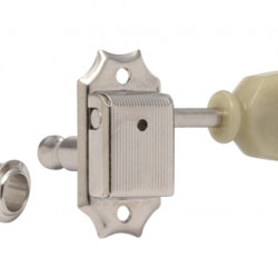 Gotoh SD90-MG Set meccaniche autobloccanti 3+3 Tulipano Nickel, foro vintage 1:15