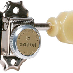 Gotoh SD90NSLMGTL3R3 Serie MG-T Set di Meccaniche Autobloccanti L3+R3 Palettina tipo Tulipano P/Loid #SL - Nickel -