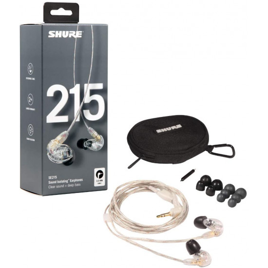 Shure SE215-CL Headphones IN-EAR - Clear