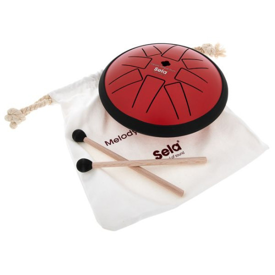 SELA SE 362 Melody Tongue Drum 6 F min - Red SELA SE 362 Melody Tongue Drum 6 F min - Red