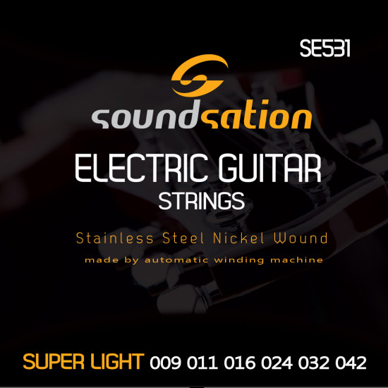 SOUNDSATION SE531 MUTA CORDE PER CHITARRA ELETTRICA 09-42 SOUNDSATION SE531 MUTA CORDE PER CHITARRA ELETTRICA 09-42