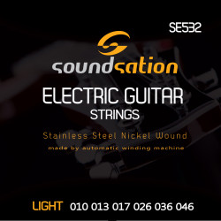 SOUNDSATION SE532 MUTA CORDE PER CHITARRA ELETTRICA 10-46 SOUNDSATION SE532 MUTA CORDE PER CHITARRA ELETTRICA 10-46