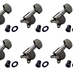 GOTOH SG381-07-CK-L6 SET  MECCANICHE CHITARRA ELETTRICA L6 COSMO-BLACK GOTOH SG381-07-CK-L6 SET  MECCANICHE CHITARRA ELETTRICA L6 COSMO-BLACK