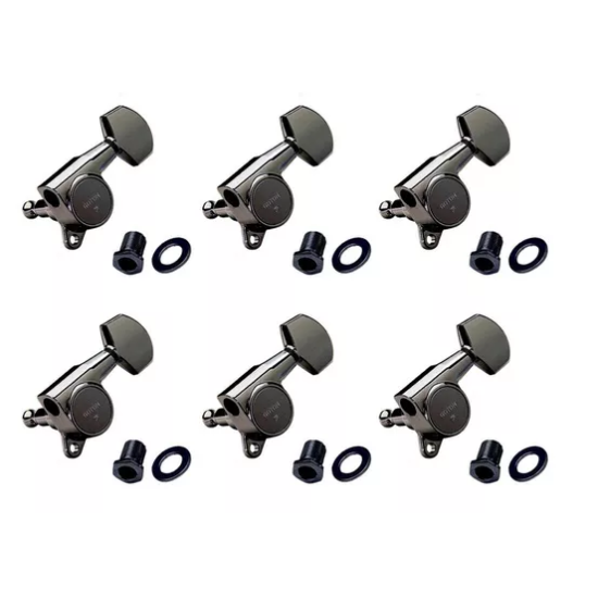 GOTOH SG381-07-CK-L6 SET  MECCANICHE CHITARRA ELETTRICA L6 COSMO-BLACK