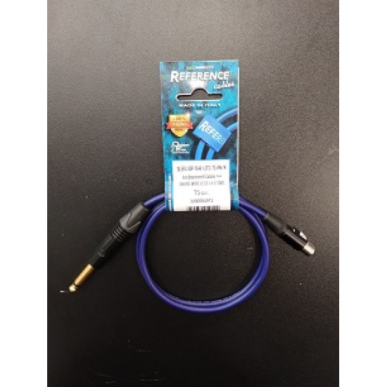 Reference SLEEK.1-BP-TA4F/JTS6.3-0,75-RN/N Instrument Cable for Shure Wireless Systems