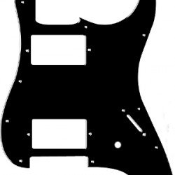 Parts Planet ST301 BWB Battipenna per chitarra elettrica tipo Strato HH - Nero Parts Planet ST301 BWB Battipenna per chitarra elettrica tipo Strato HH - Nero