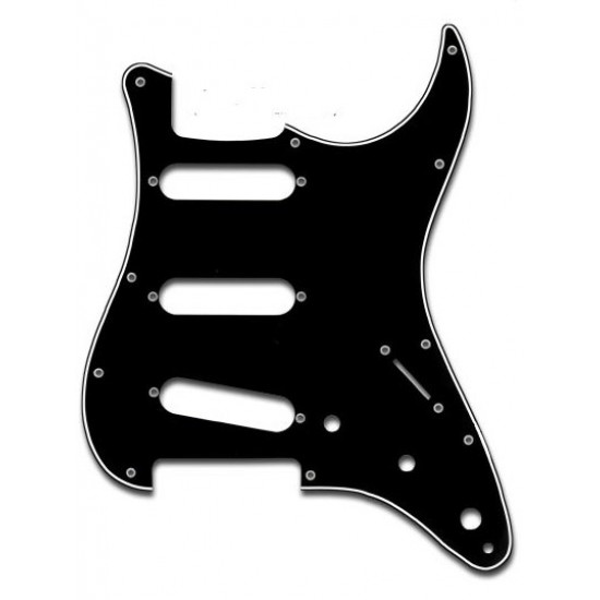 Parts Planet ST62 BWB Battipenna per chitarra elettrica tipo Strato - Nero